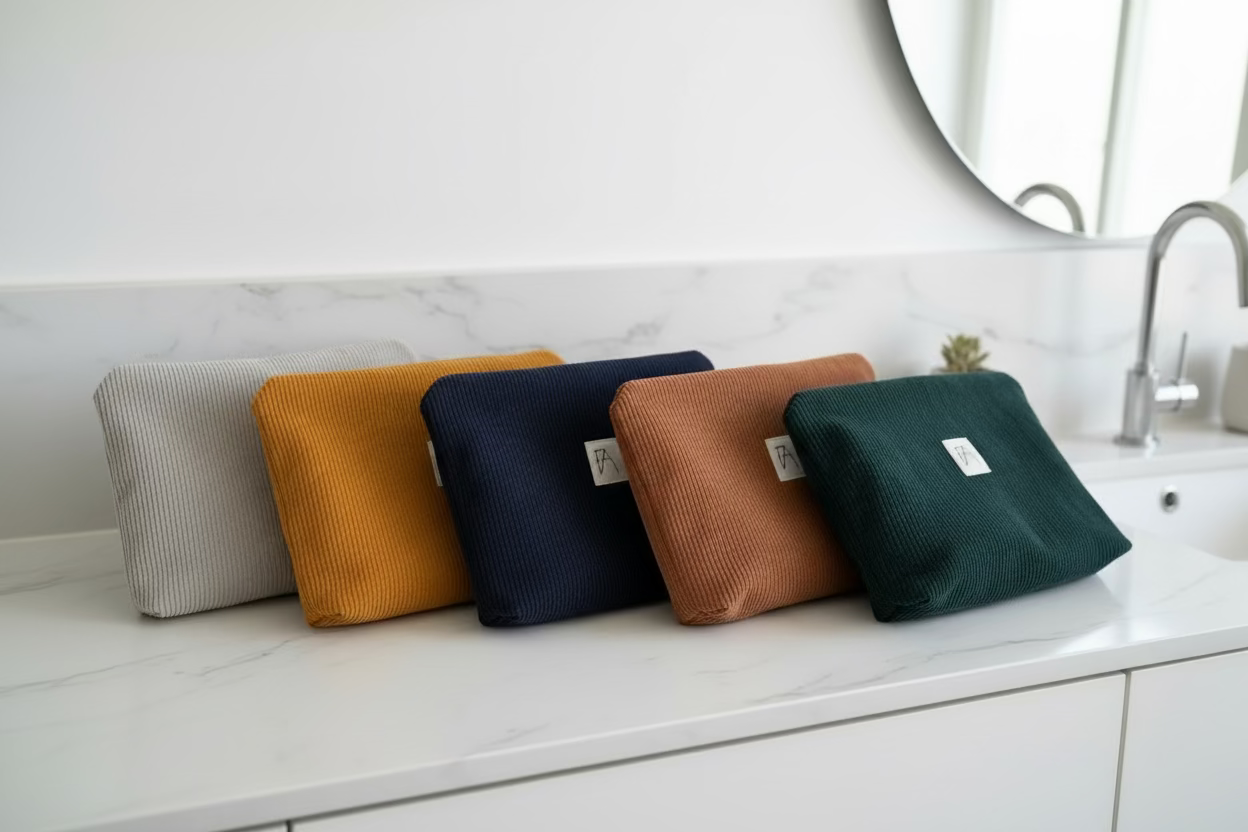 Léonie la trousse de toilette XL vert sapin