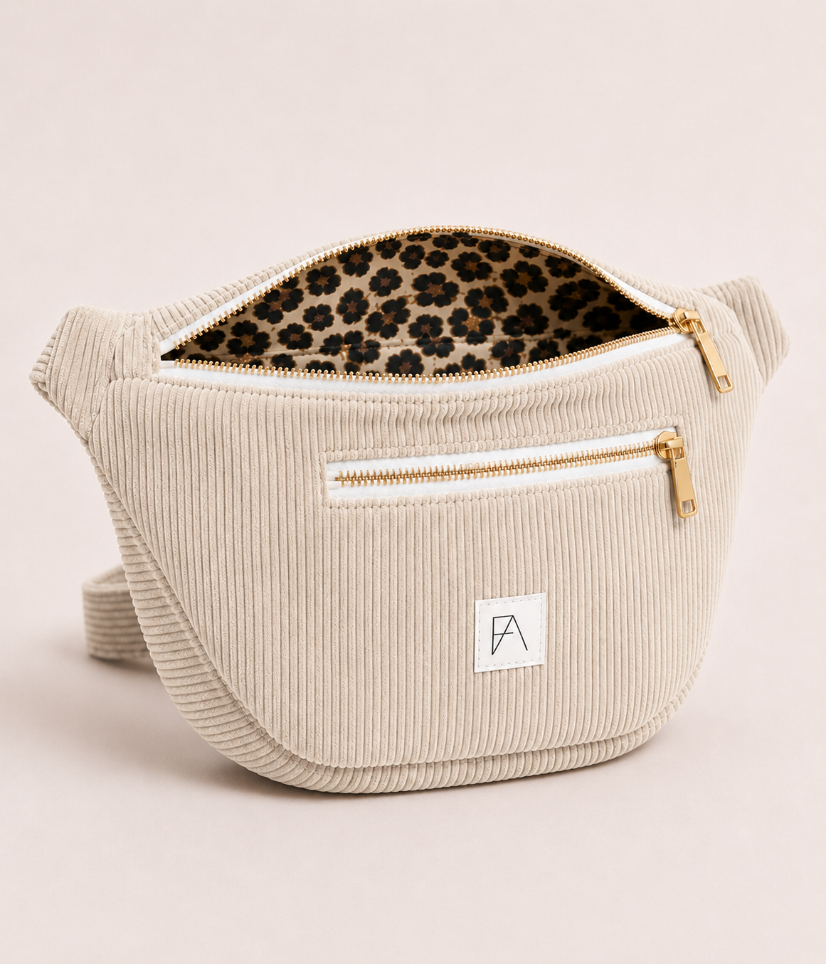 Sac banane Paolina XL beige