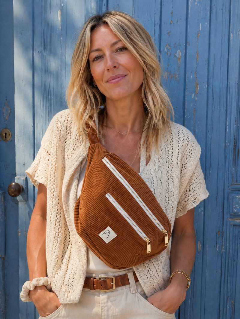 Sac banane Paolina XL camel
