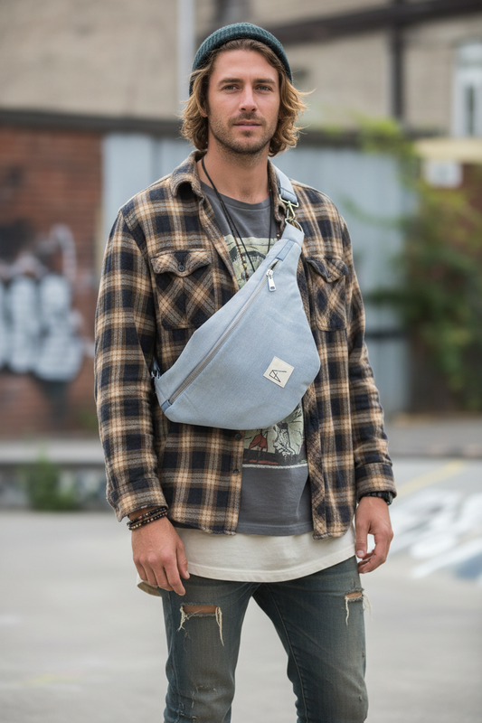 BANANE JEAN BLEU CIEL MIXTE