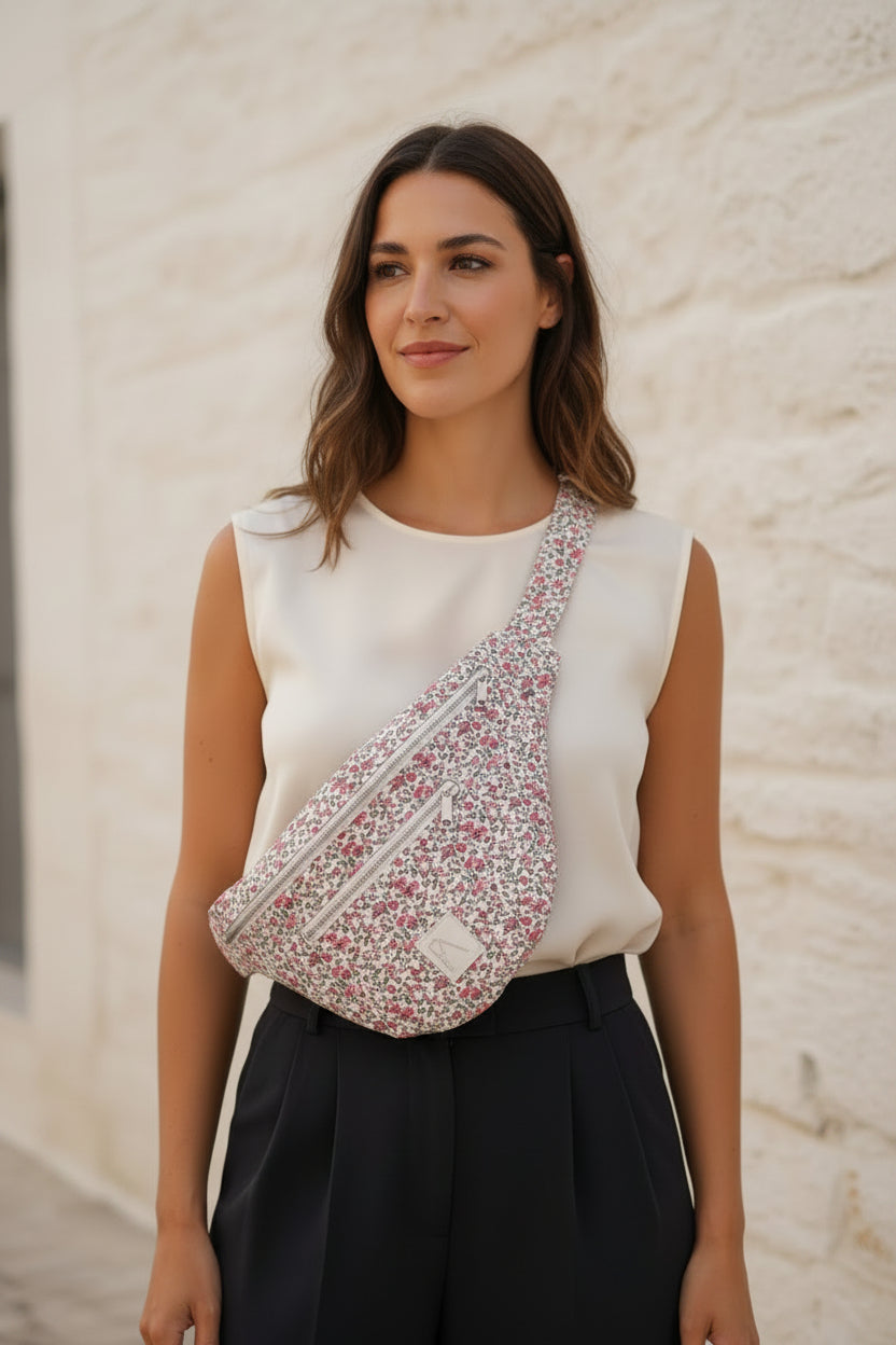 Sac banane Paolina XL fleuri 🌸