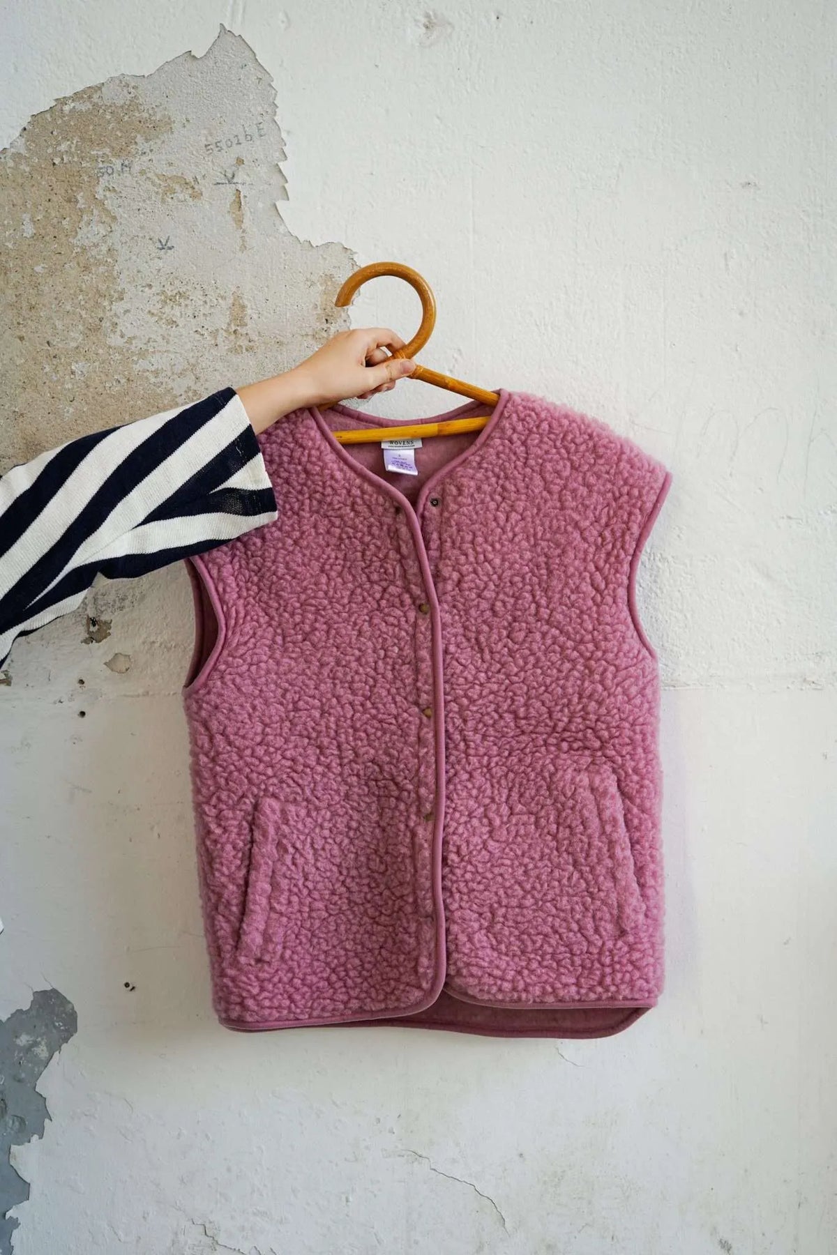 DUO Gilet cocoon rose
