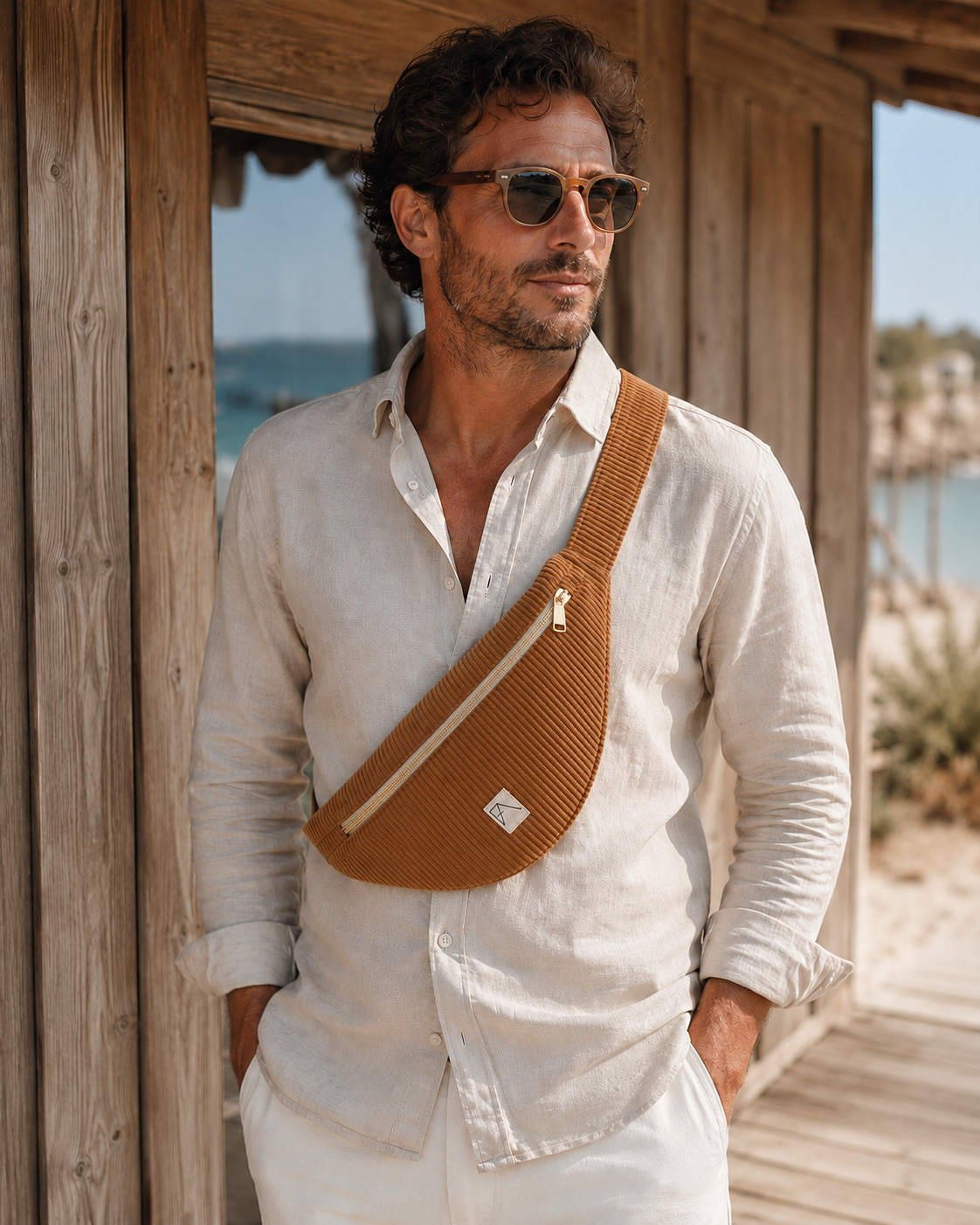 Sac banane Saolo camel