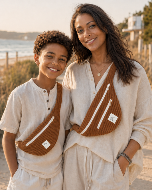 LE DUO FARANA - Sac banane Jenni + Mimi camel