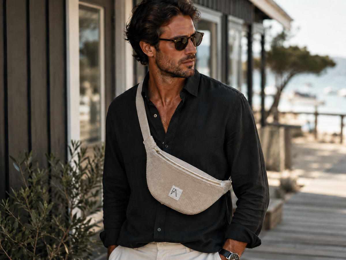 Sac banane Saolo beige